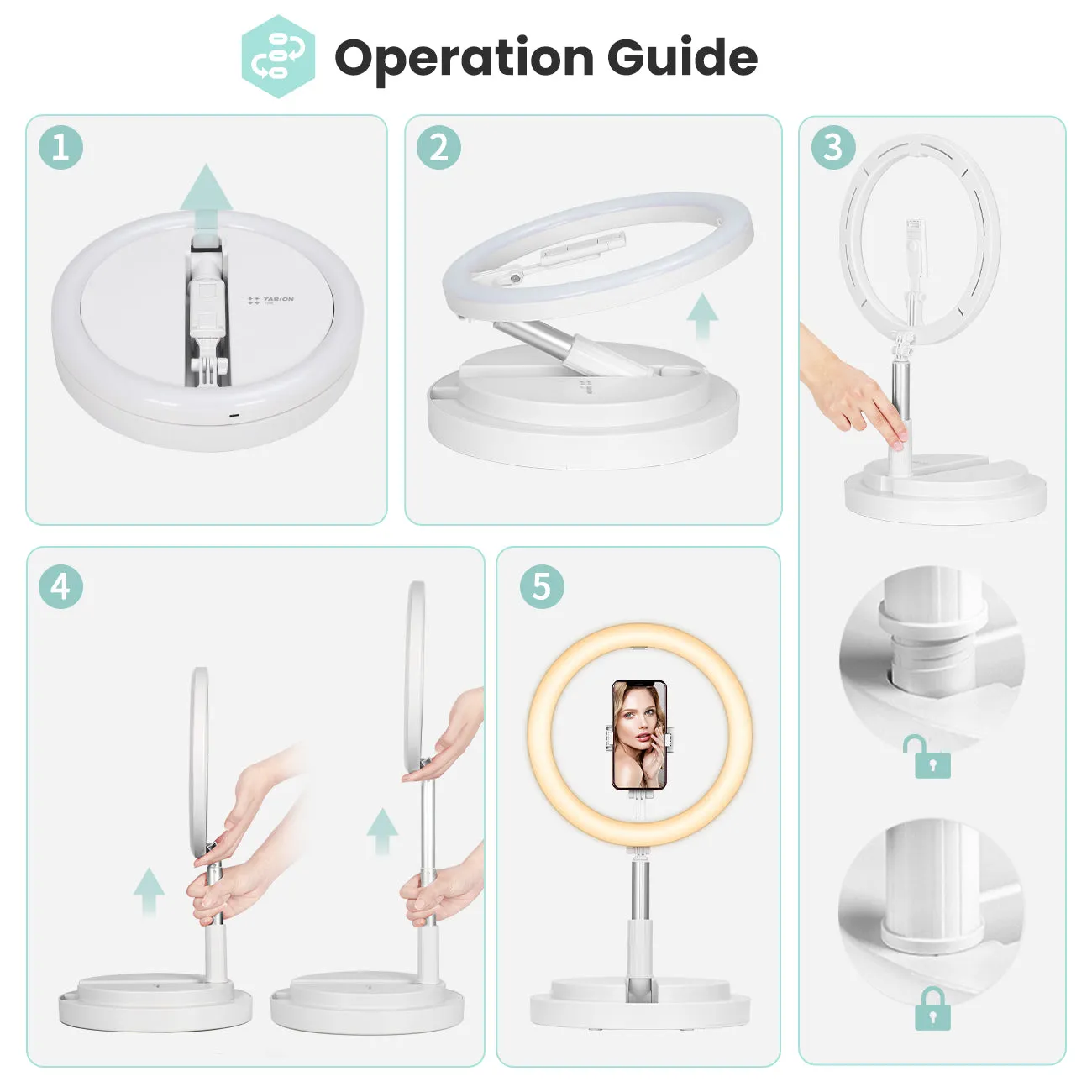 11.8" Foldable Ring Light