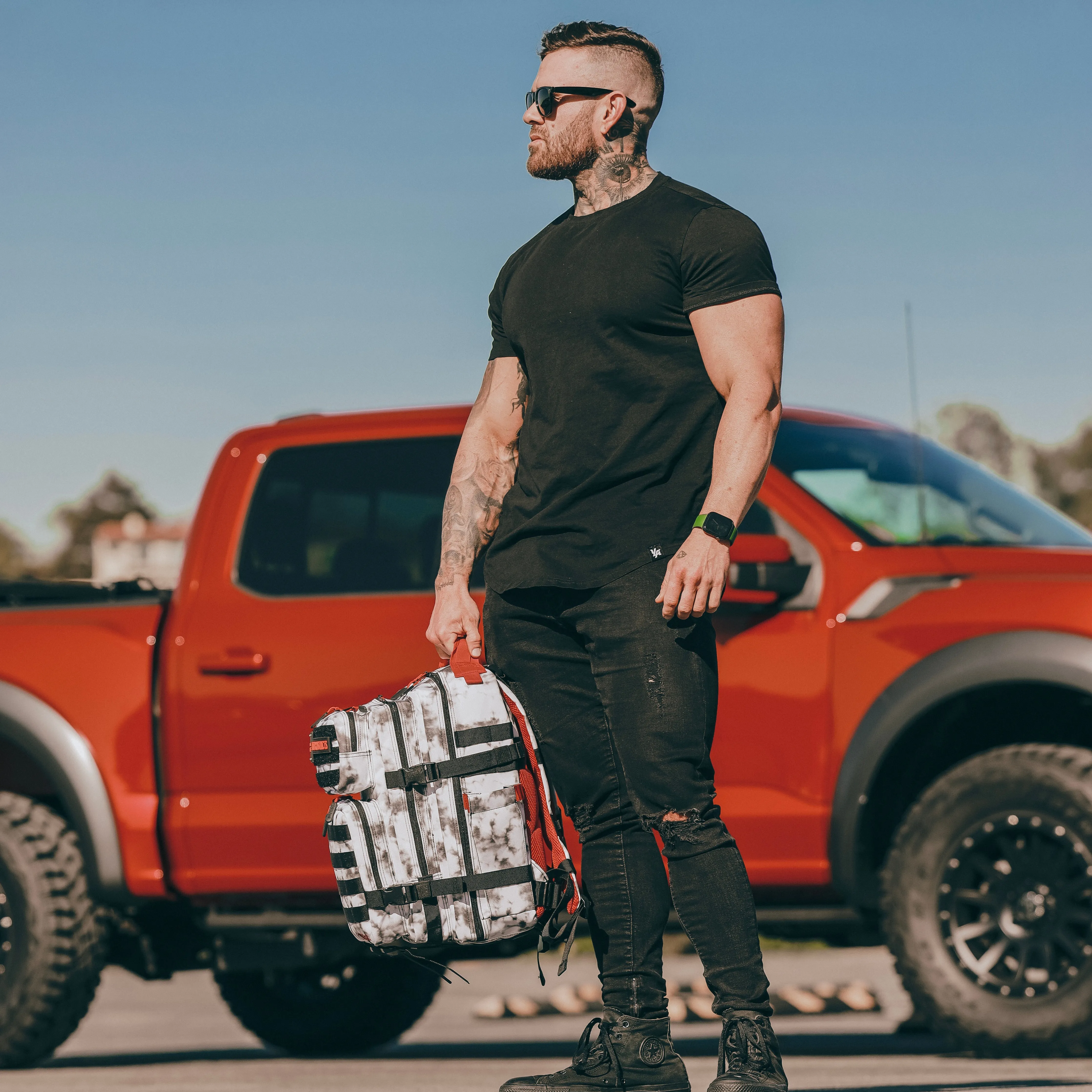 35L Backpack Timber Wolf  Savage Red