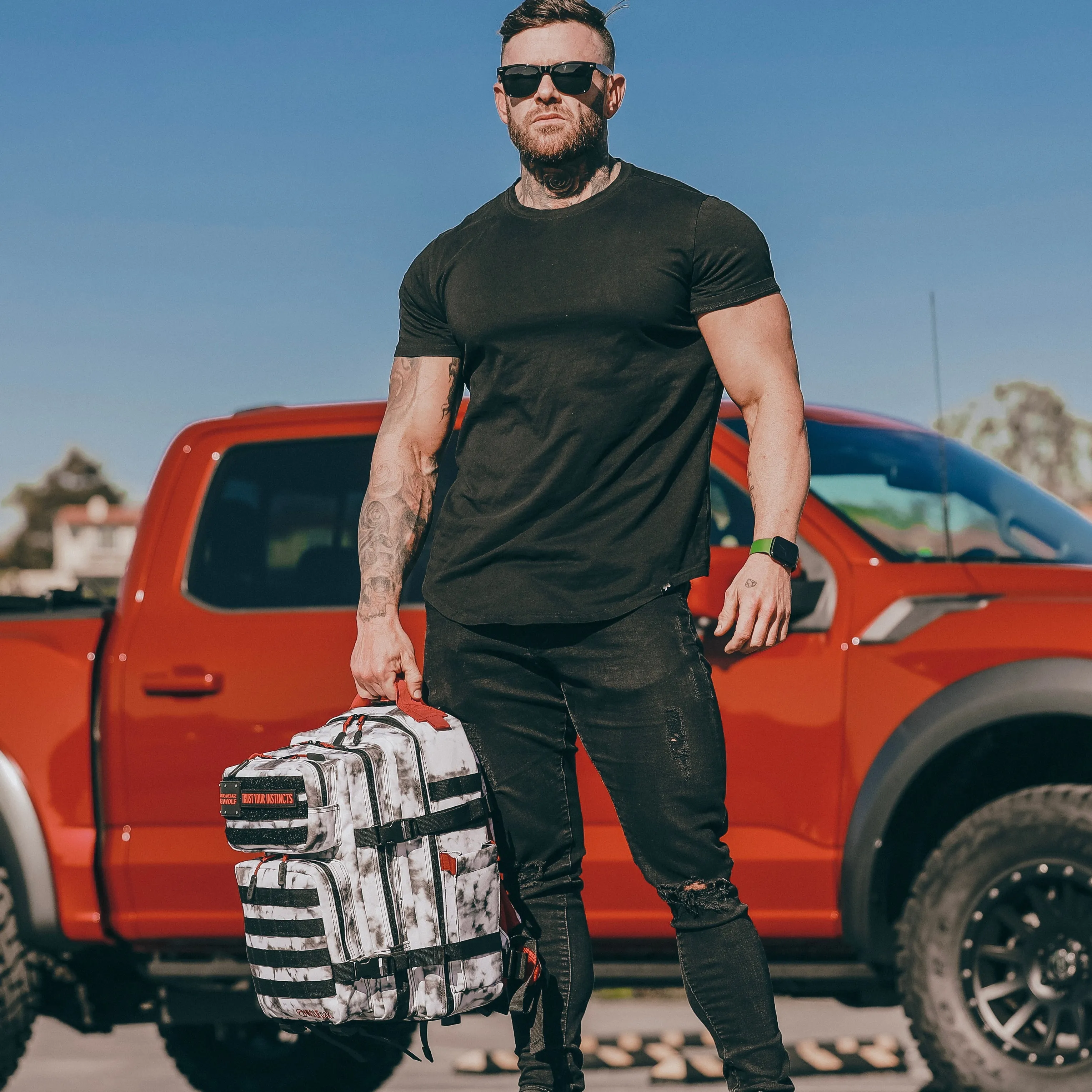 35L Backpack Timber Wolf  Savage Red