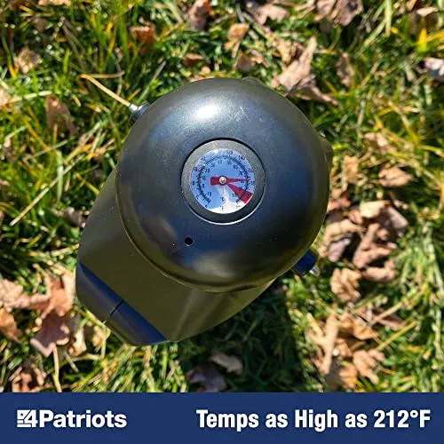 4Patriots Sun Kettle XL Solar Water Heater - Portable Thermos Flask Boils Water Using The Sun, For Camping, Hunting, Backpacking - Lightweight & Gas & Electricity Free - Extra-Large 33.8oz Capacity