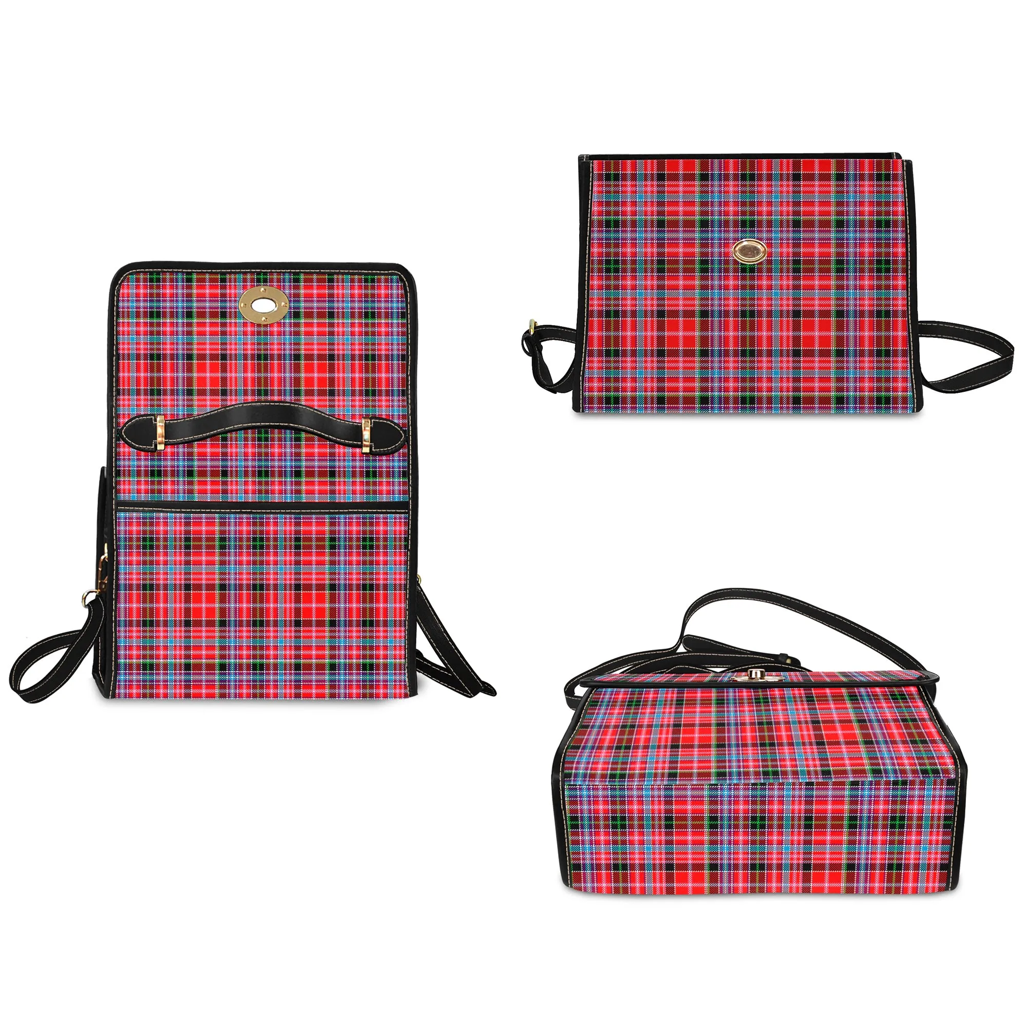 Aberdeen District Tartan Waterproof Canvas Bag