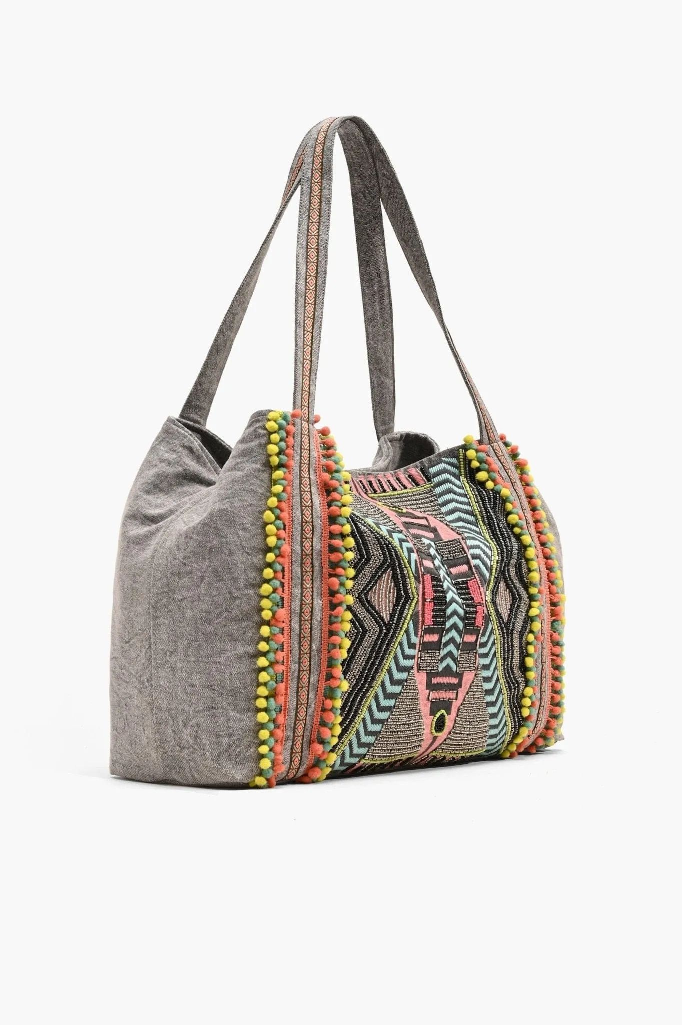 ABF19024 Hand Beaded Gargoyle Embellished Tote