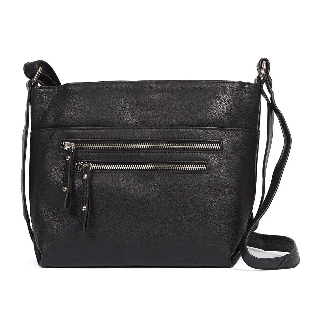 Adjustable Multi-Zip Shoulder Bag - JEWN40003 / 326 523