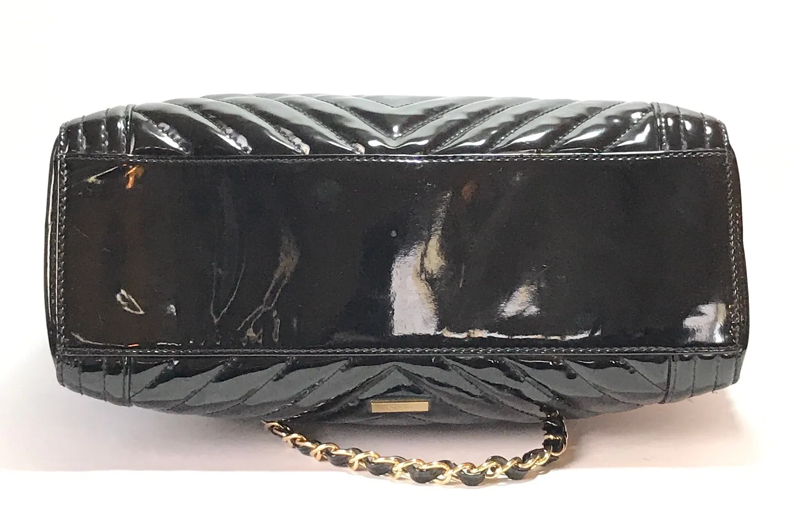 ALDO Black Large Patent Shoulder Bag | Pre Loved |