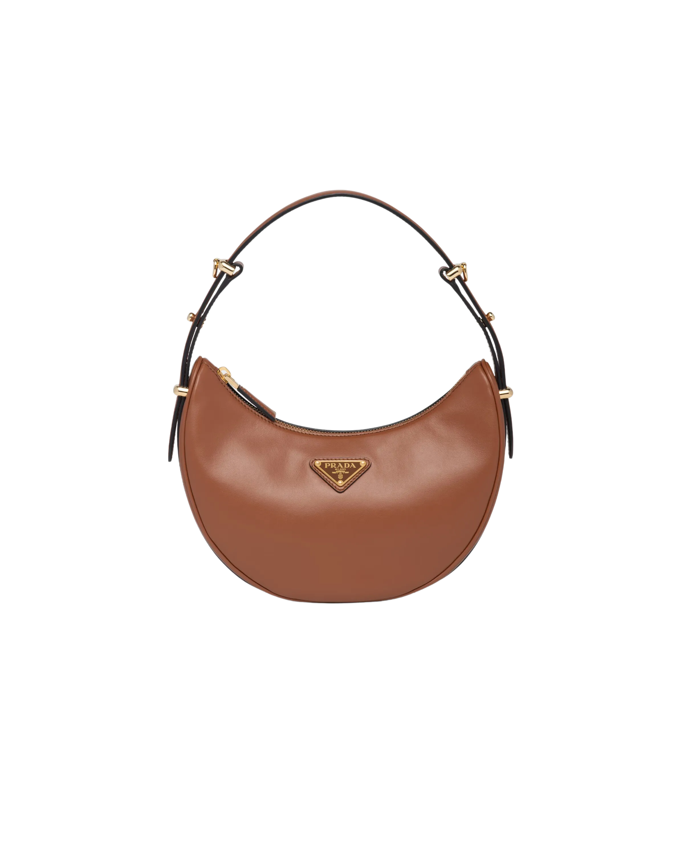 Arqué Cognac Leather Shoulder Bag