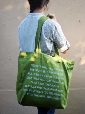 Bag for Life -  Olive Canvas Tote