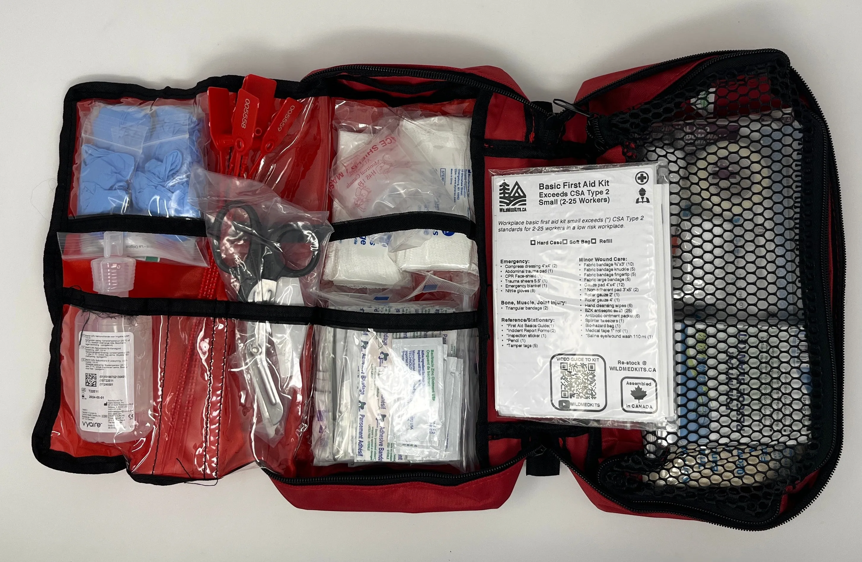 Basic First Aid Kit, Type 2: Designed to exceed CSA Standard (Z1220-17)