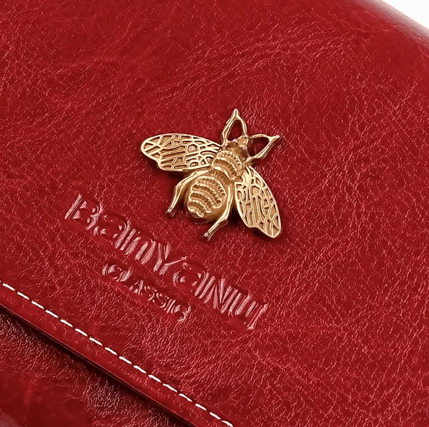 Bee Luxury Leather Wallet - RFID blocking