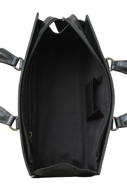 Black Croco Shoulder bag