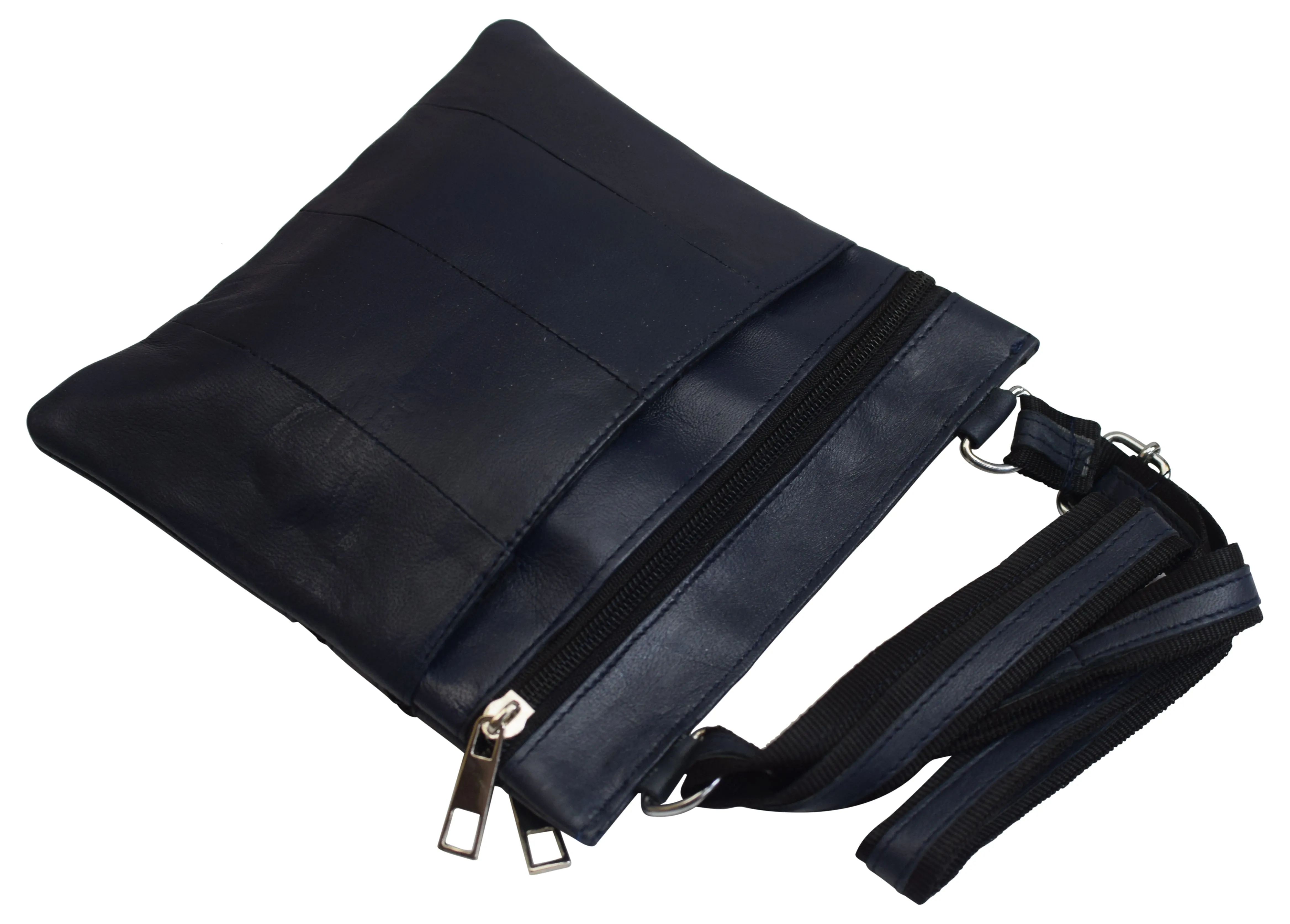 Black Women's Genuine Leather Small Crossbody Shoulder Bag Purse for Ladies 908