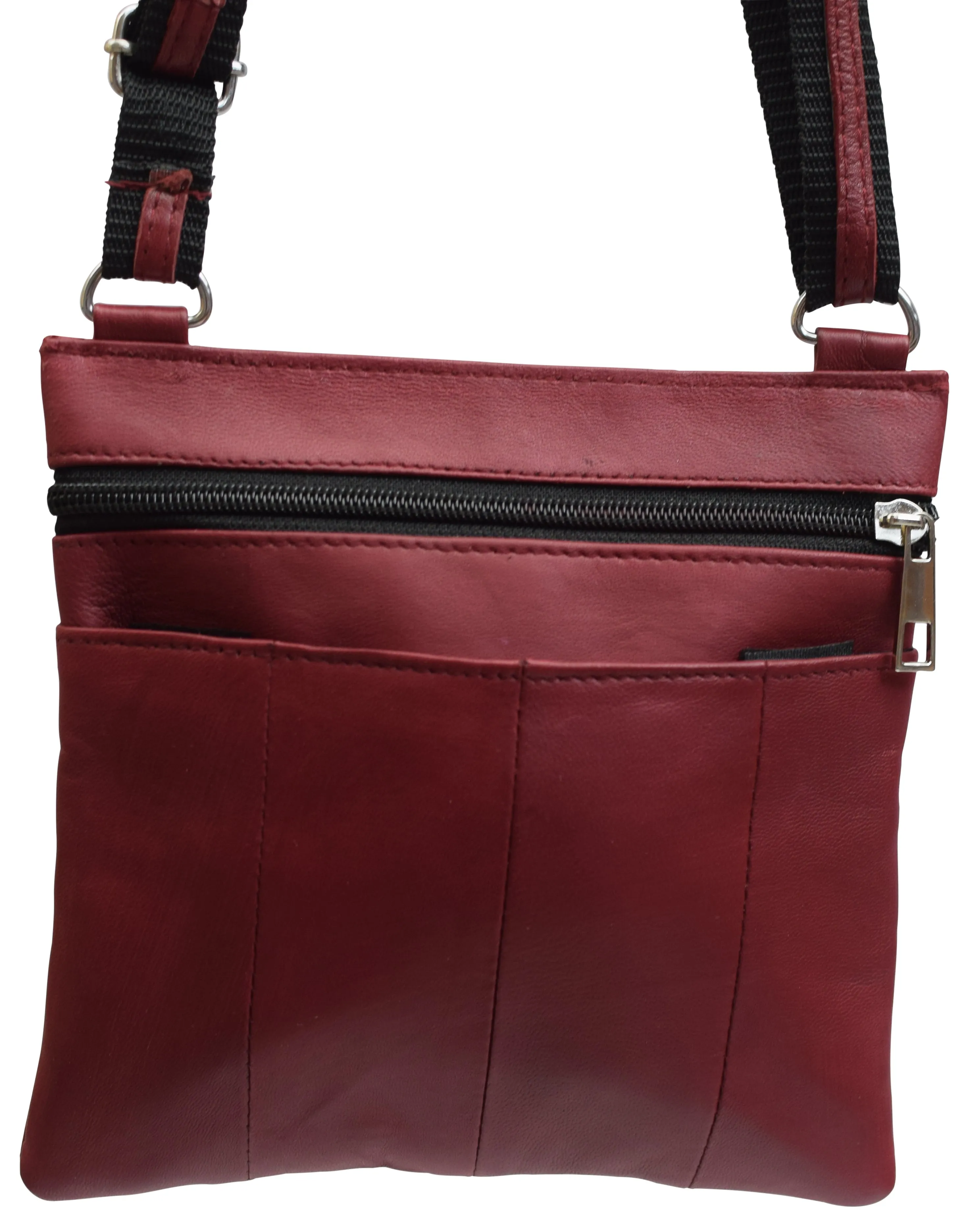 Black Women's Genuine Leather Small Crossbody Shoulder Bag Purse for Ladies 908