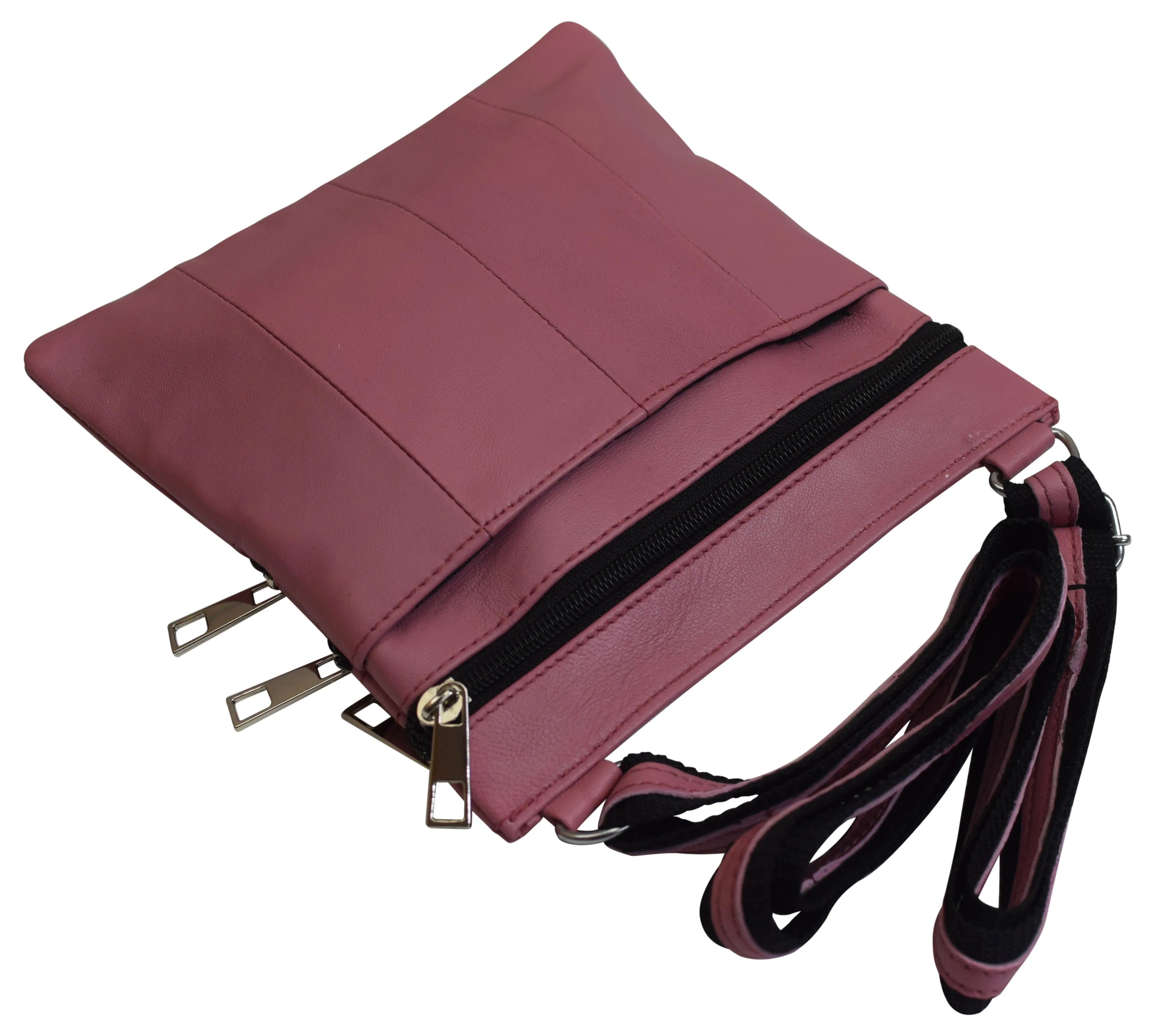 Black Women's Genuine Leather Small Crossbody Shoulder Bag Purse for Ladies 908