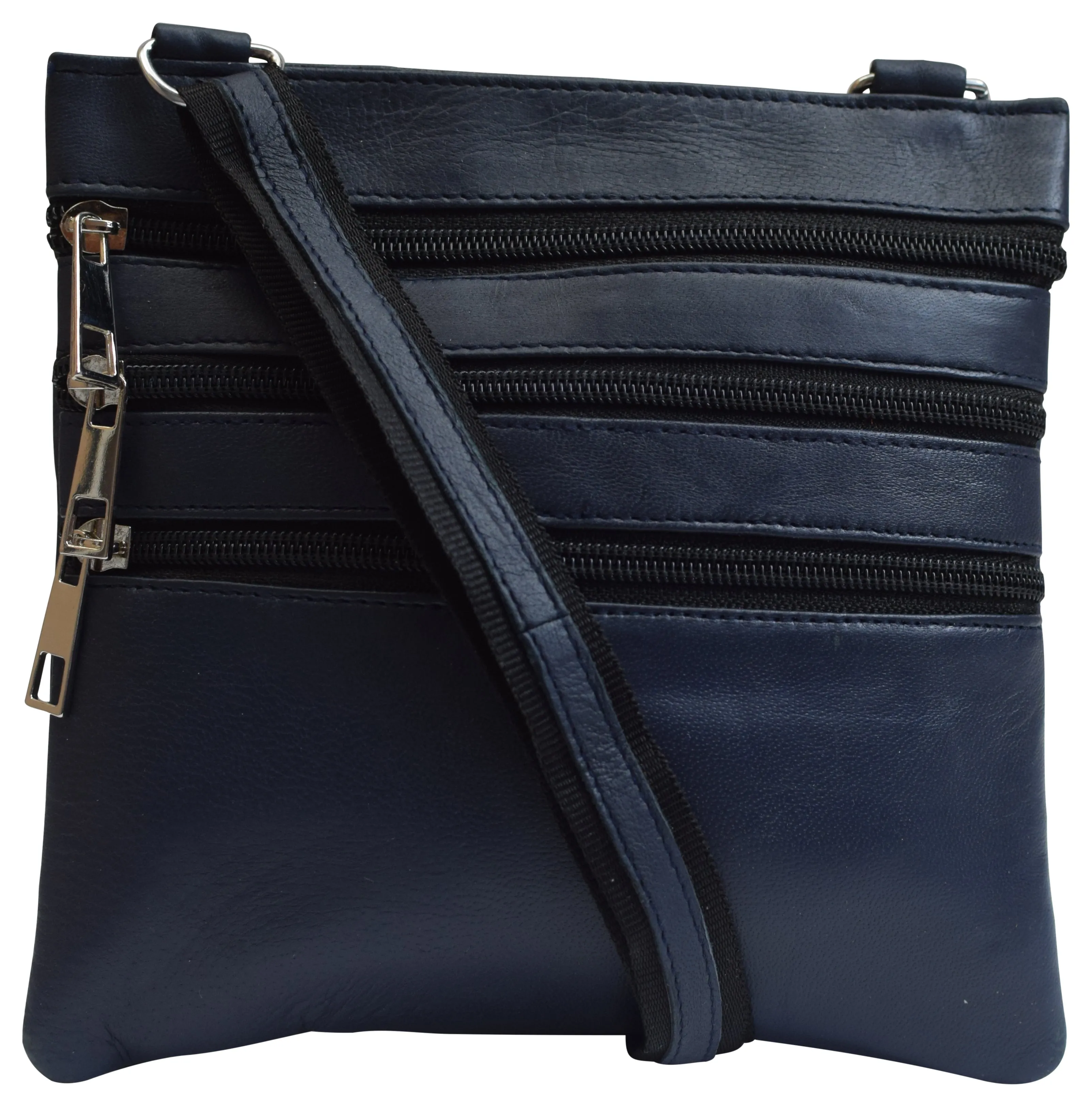 Black Women's Genuine Leather Small Crossbody Shoulder Bag Purse for Ladies 908