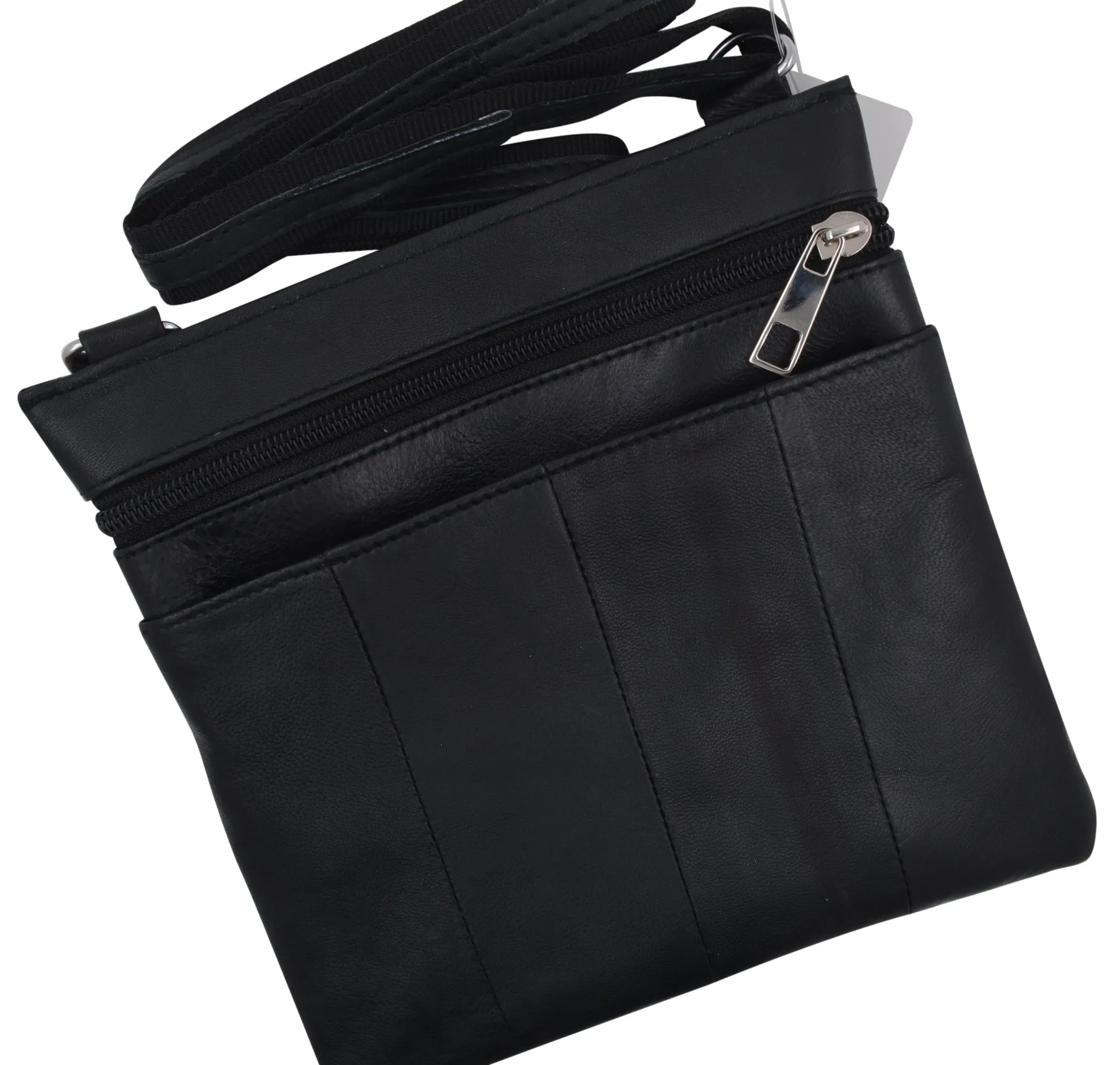 Black Women's Genuine Leather Small Crossbody Shoulder Bag Purse for Ladies 908