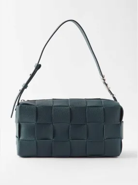 Brick Cassette Intrecciato-leather shoulder bag