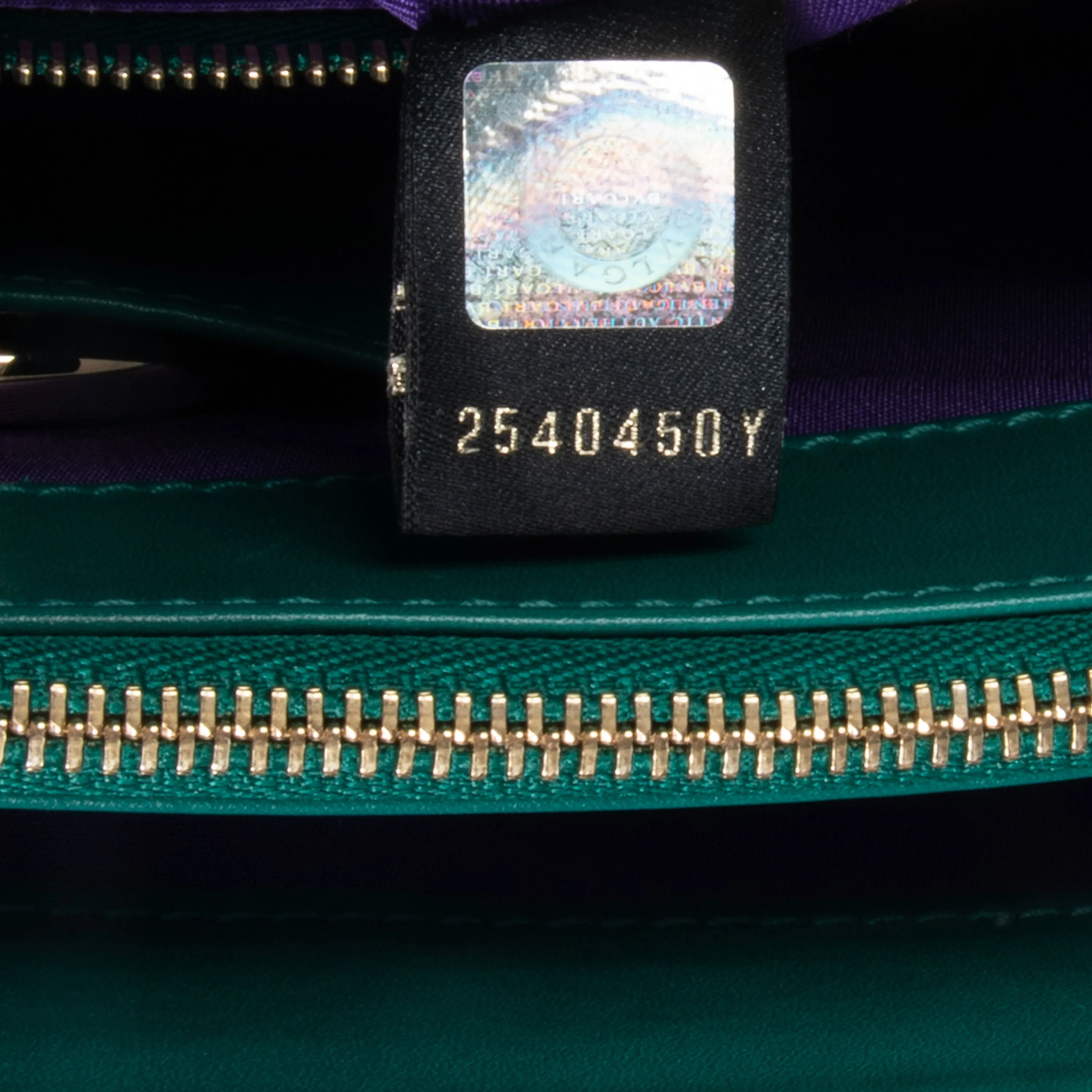 Bvlgari Serpenti Forever Emerald Green Calf Leather Shoulder Bag