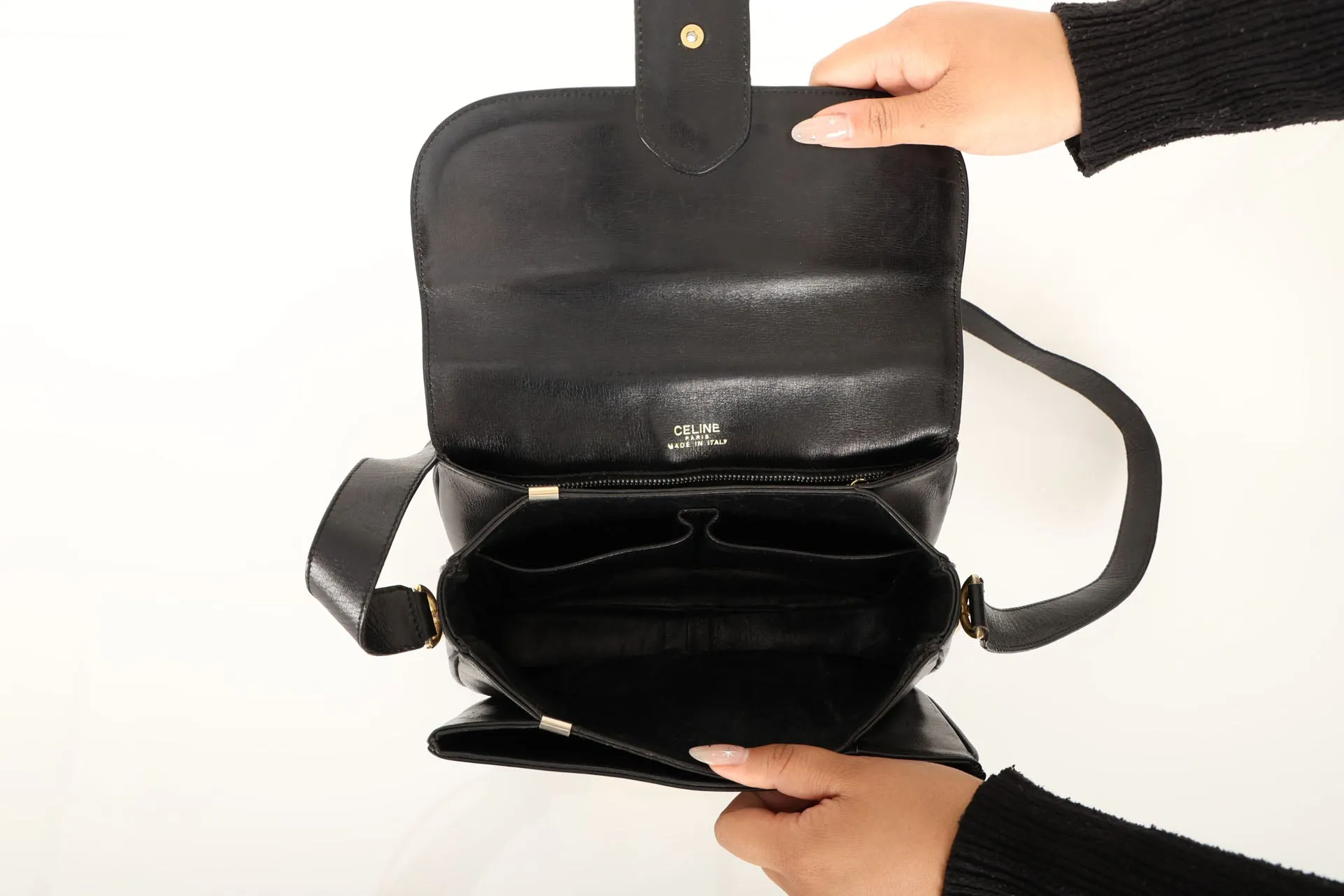 Celine Box Triomphe Shoulder Bag
