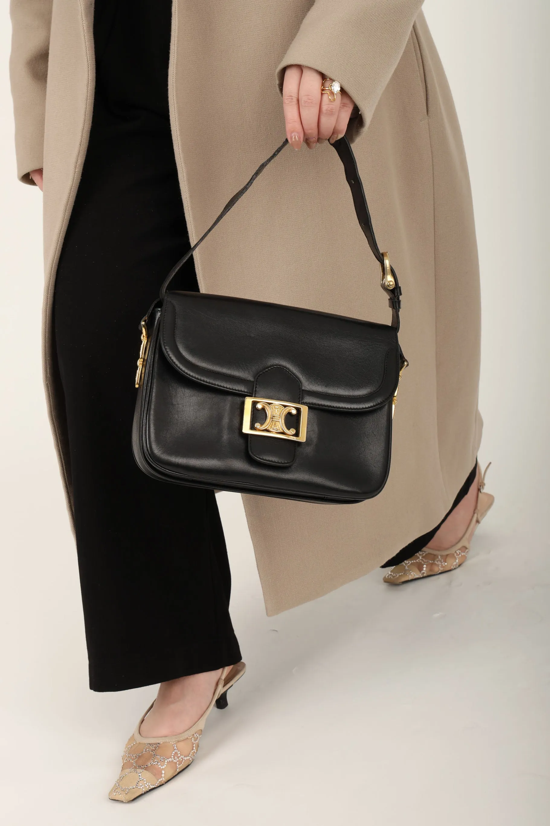 Celine Box Triomphe Shoulder Bag