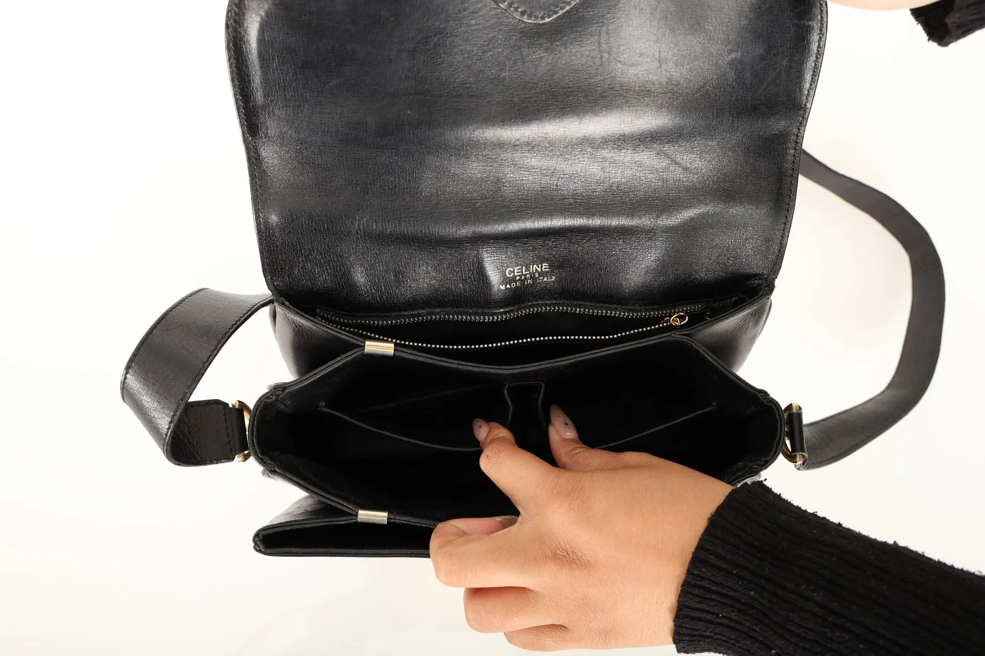 Celine Box Triomphe Shoulder Bag