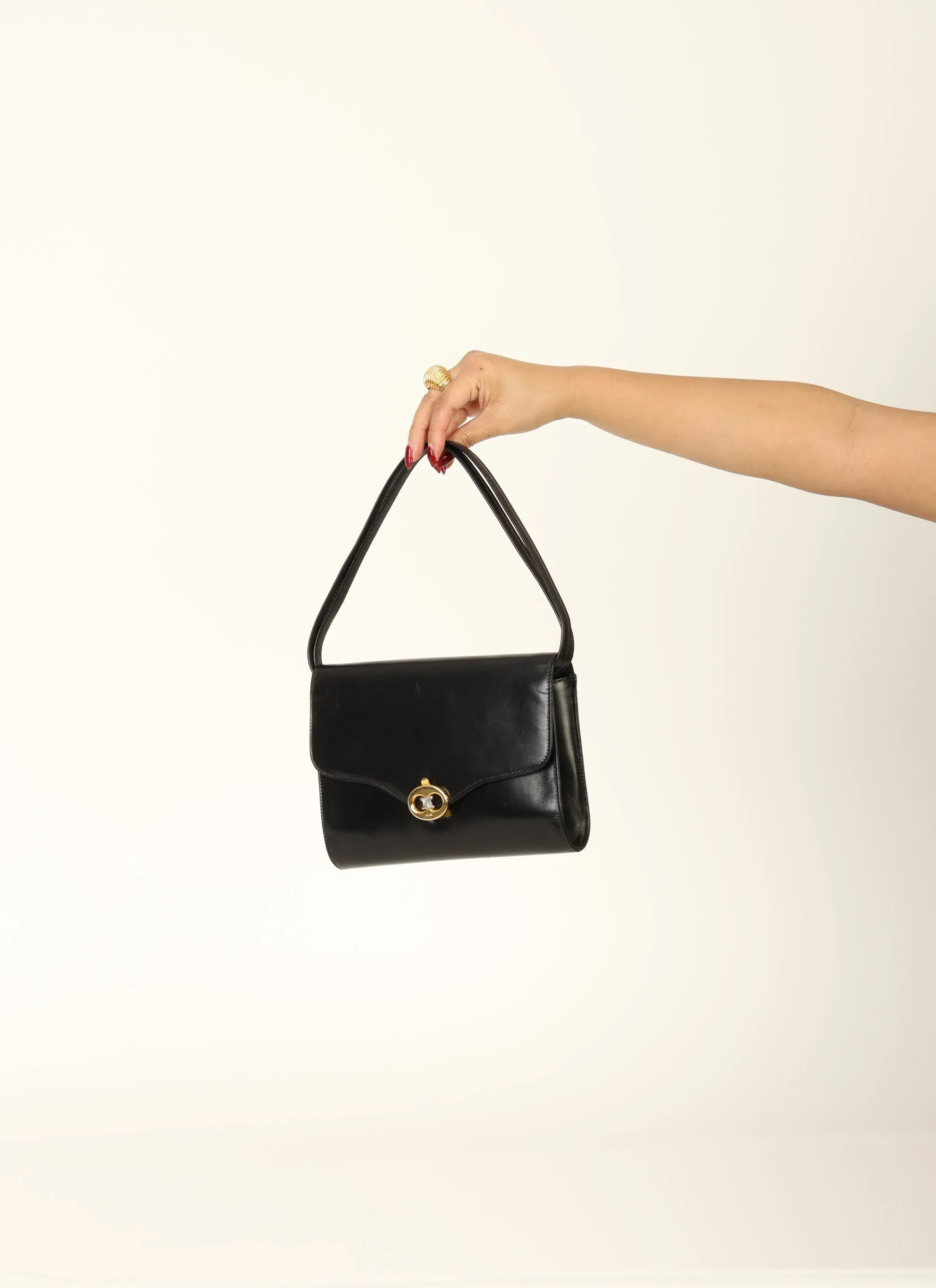Celine Triomphe Box Shoulder Bag