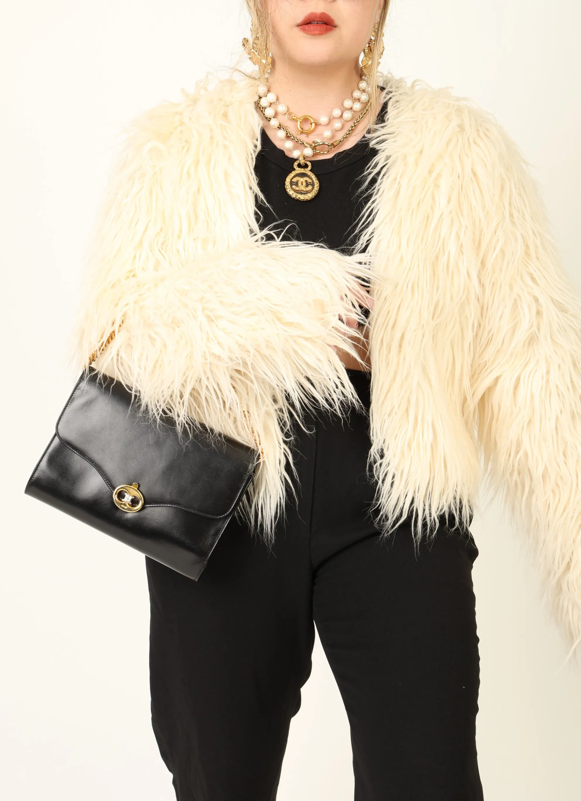 Celine Triomphe Box Shoulder Bag