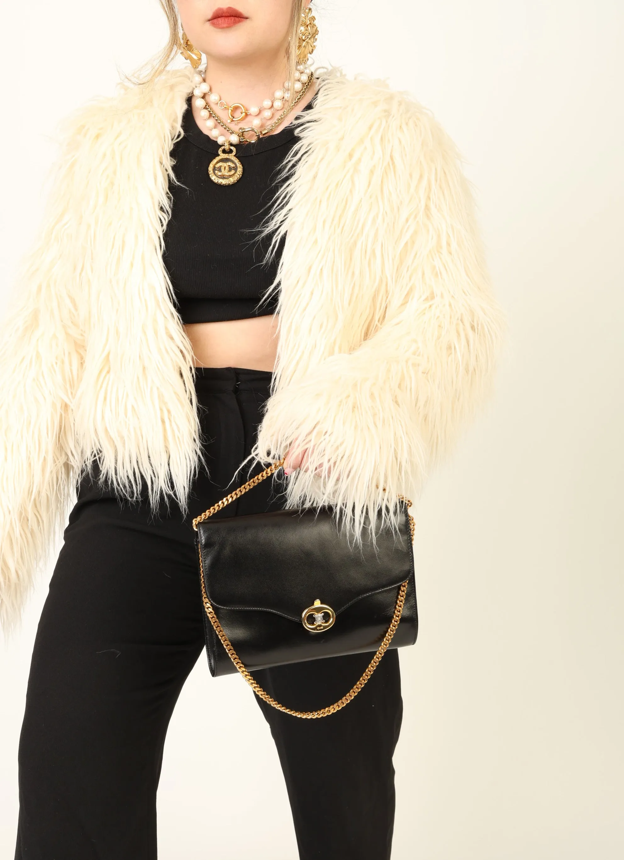 Celine Triomphe Box Shoulder Bag