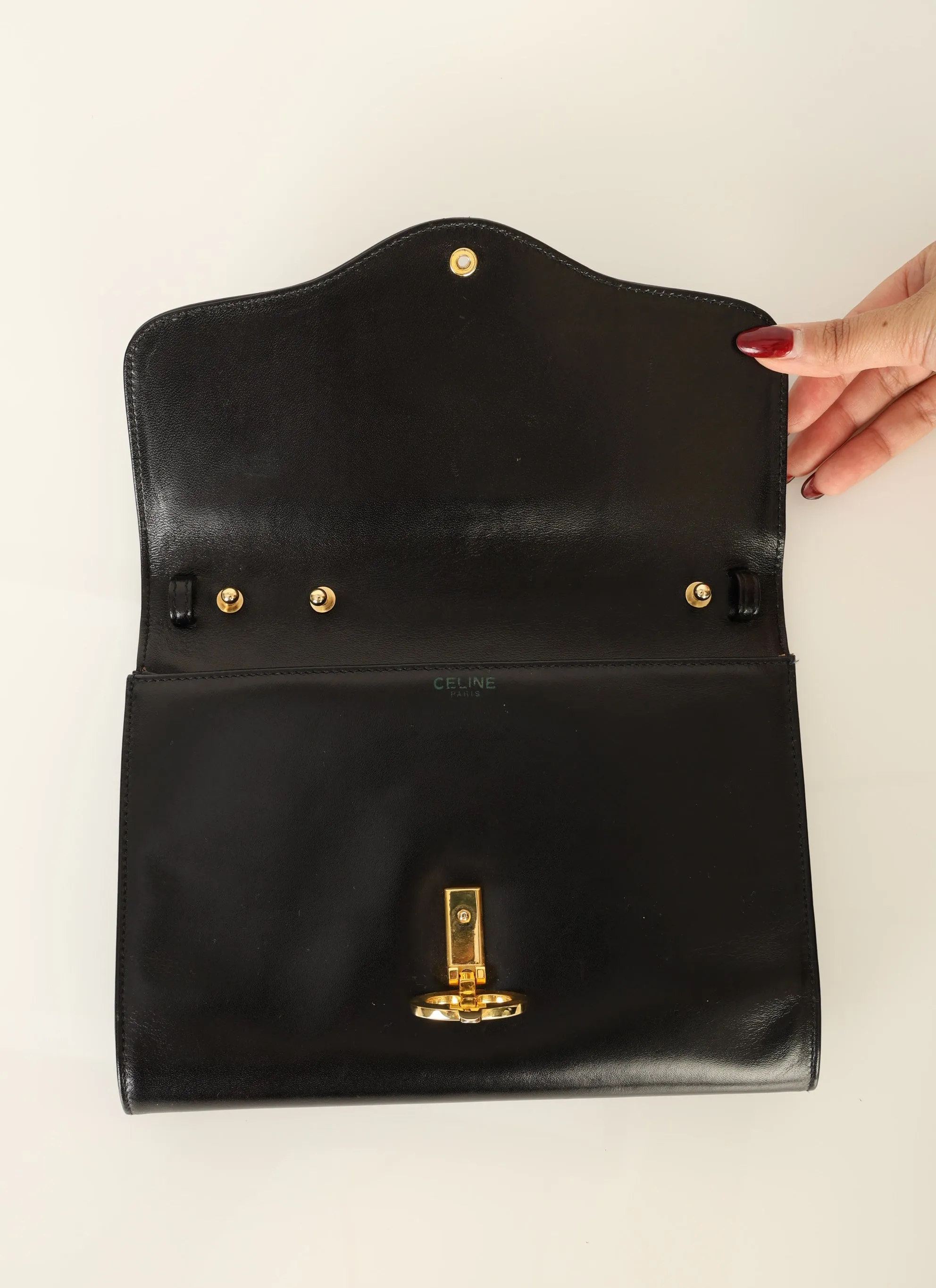 Celine Triomphe Box Shoulder Bag