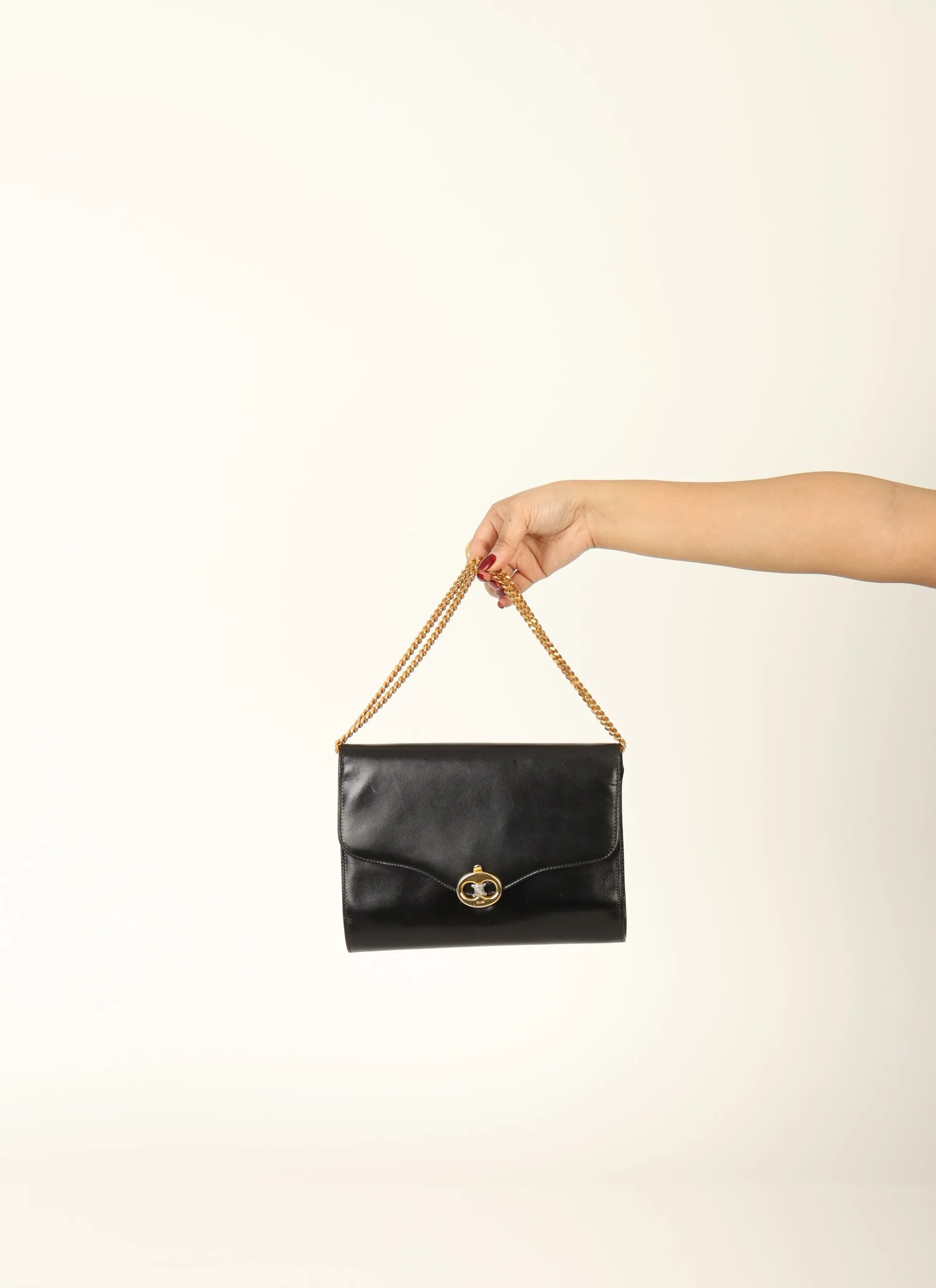 Celine Triomphe Box Shoulder Bag