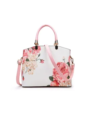Chloe Floral Shoulder Bag in Pink