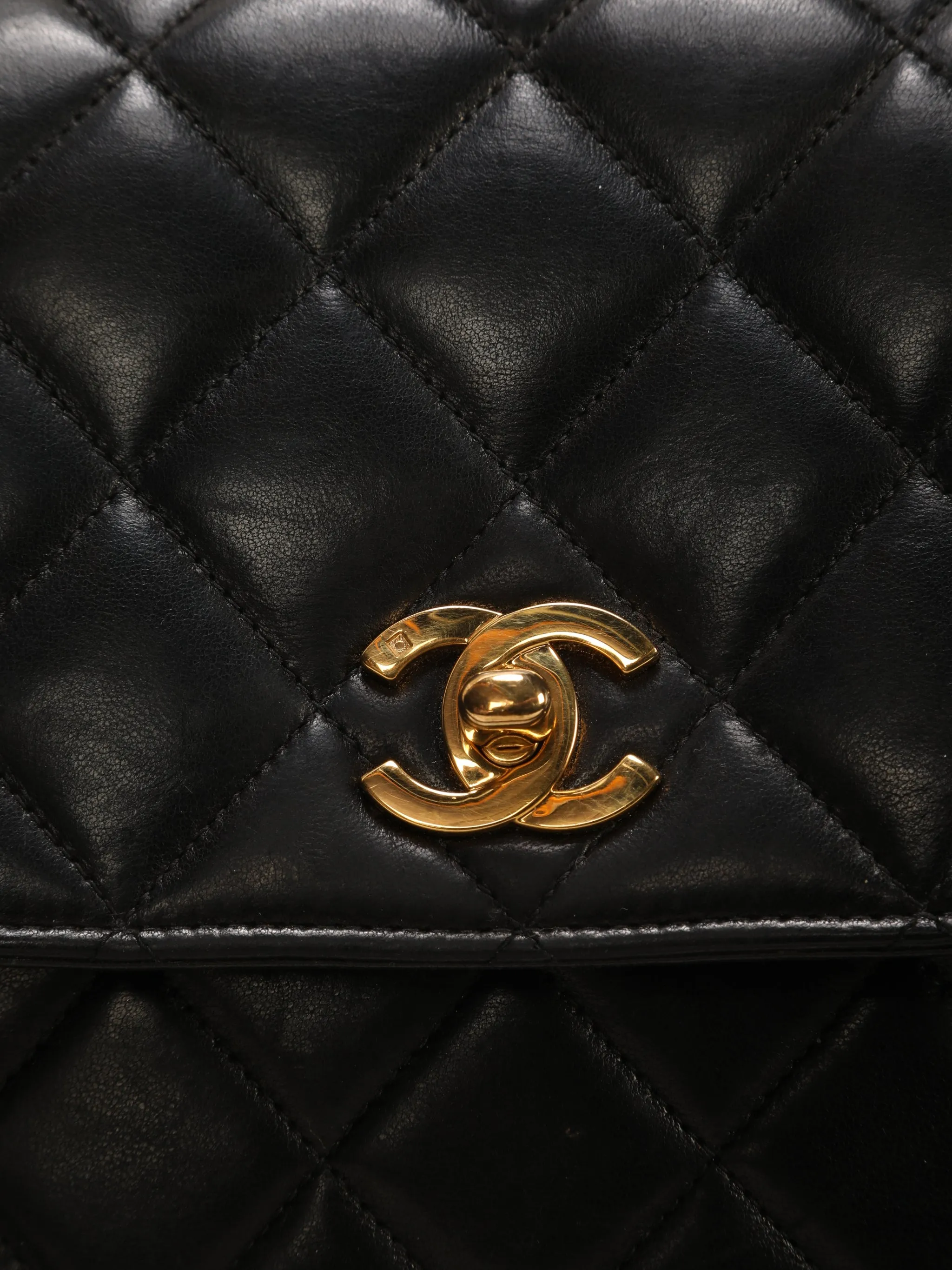 CL Lambskin Turnlock Shoulder Bag