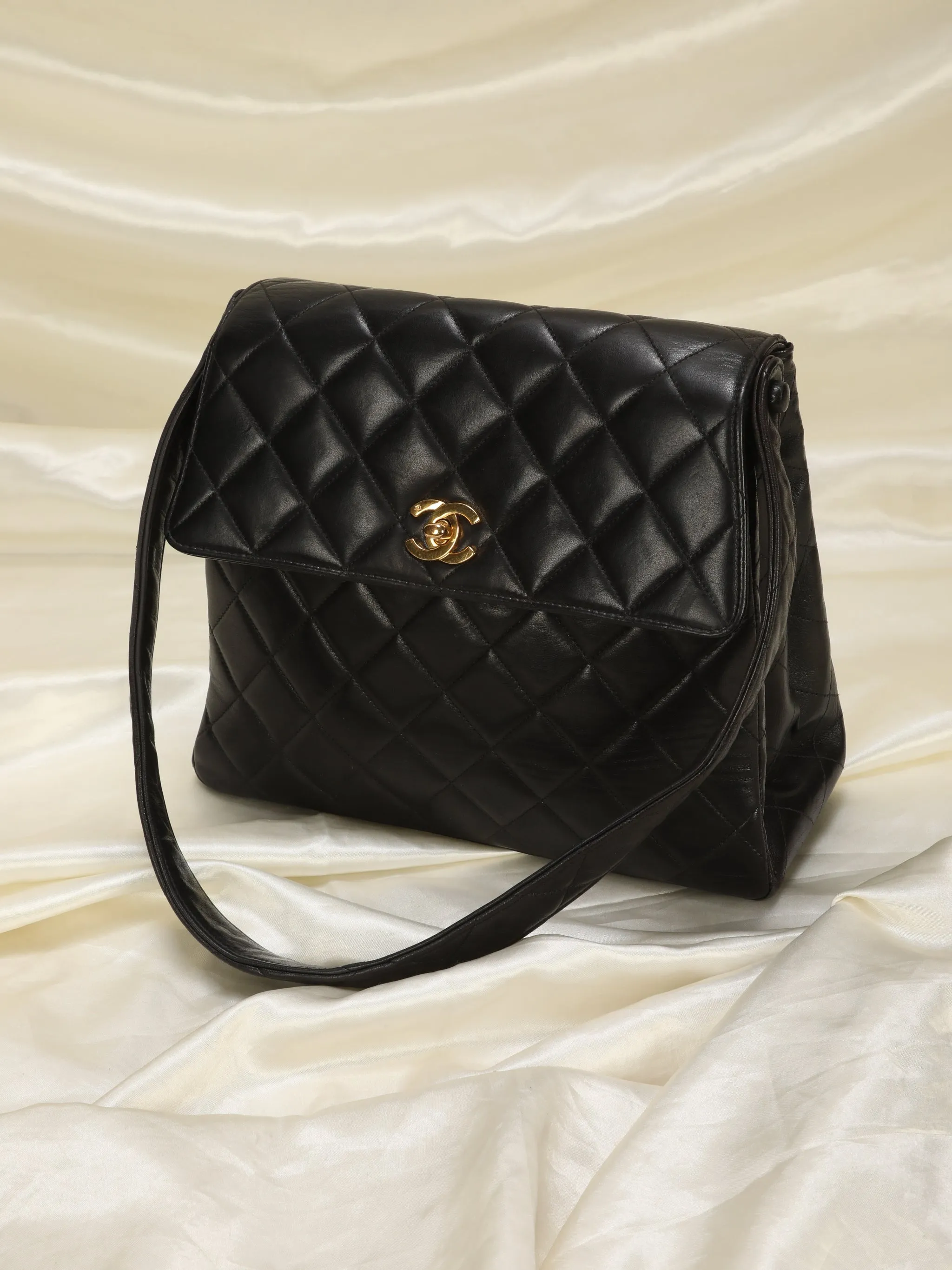 CL Lambskin Turnlock Shoulder Bag