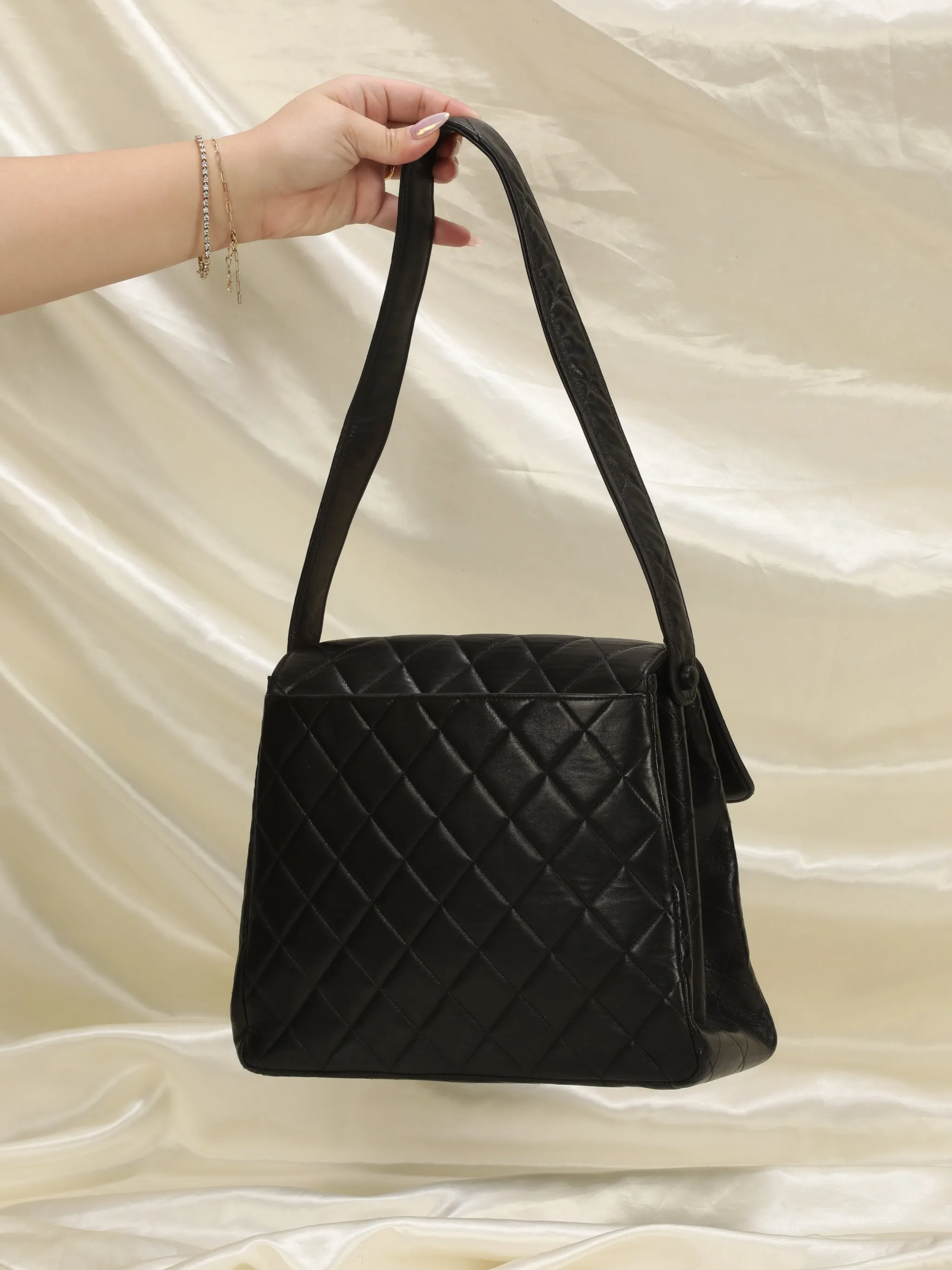 CL Lambskin Turnlock Shoulder Bag