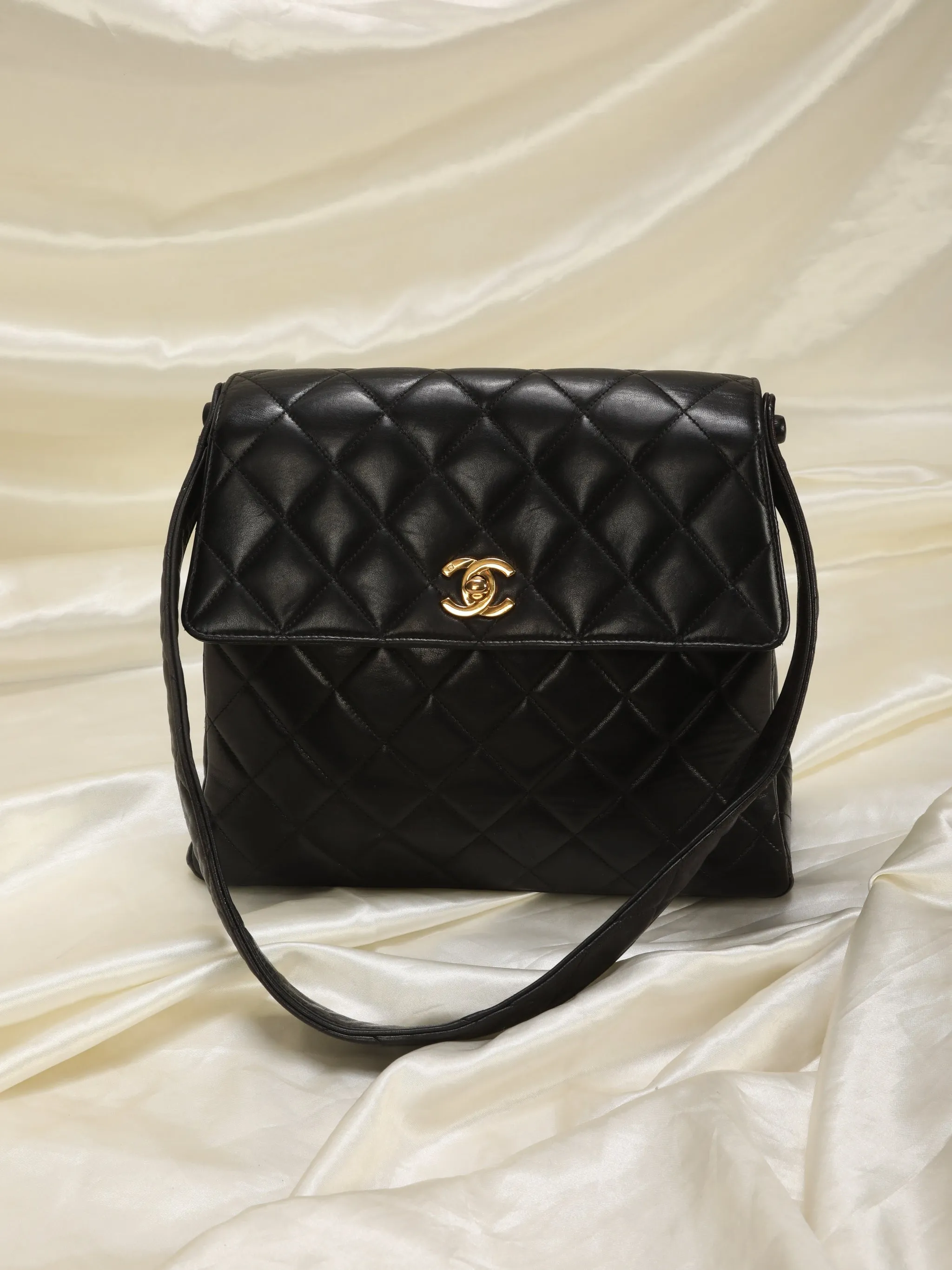 CL Lambskin Turnlock Shoulder Bag