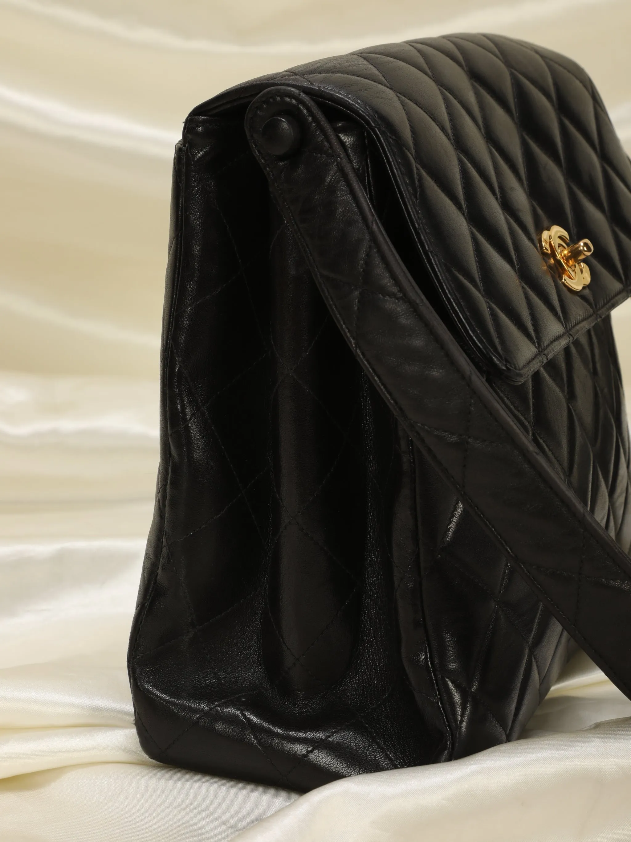 CL Lambskin Turnlock Shoulder Bag