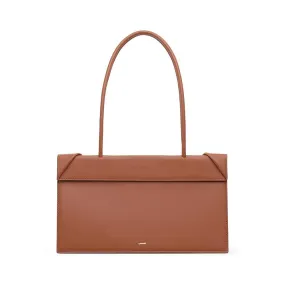 Click Medium Foldable Shoulder Bag - Russet