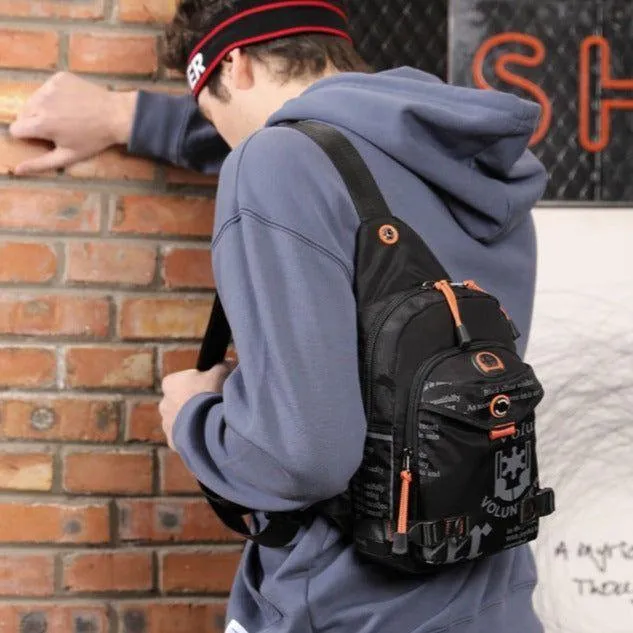 Cool Backpack CBZS43 Cross Body Chest Bag Travel Casual Shoulder Bag