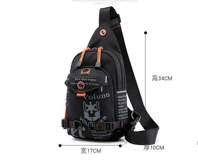Cool Backpack CBZS43 Cross Body Chest Bag Travel Casual Shoulder Bag