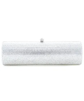 Crystal Embellished Cylinder Evening Clutch