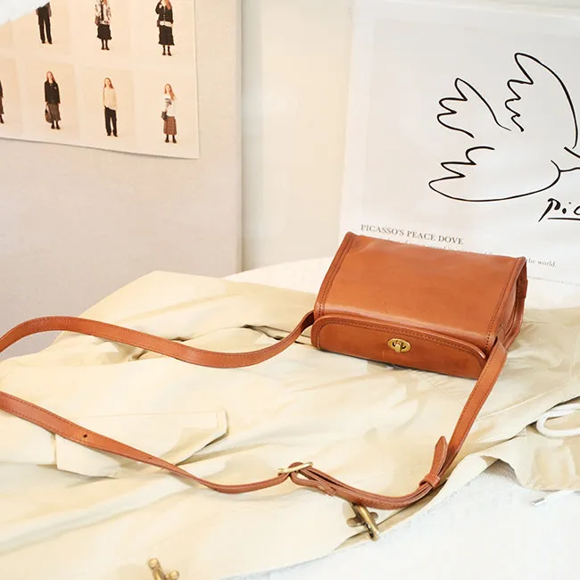 Cute Ladies Leather Over The Shoulder Bag Women's Leather Crossbody Handbags