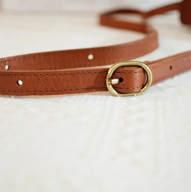 Cute Ladies Leather Over The Shoulder Bag Women's Leather Crossbody Handbags