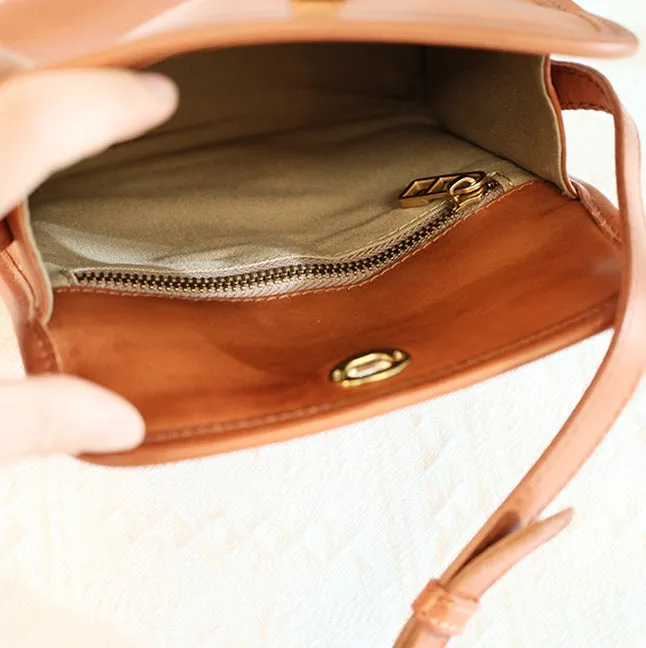 Cute Ladies Leather Over The Shoulder Bag Women's Leather Crossbody Handbags