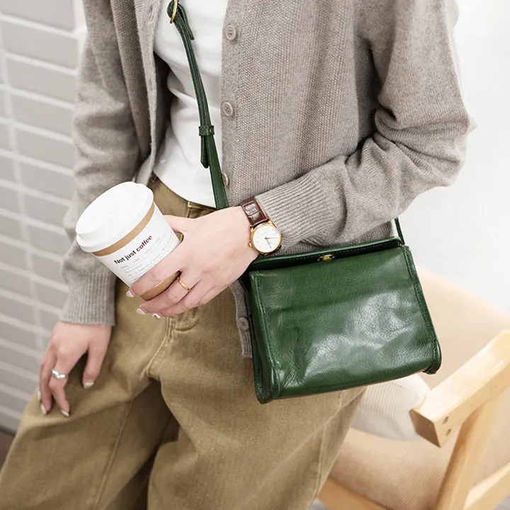 Cute Ladies Leather Over The Shoulder Bag Women's Leather Crossbody Handbags