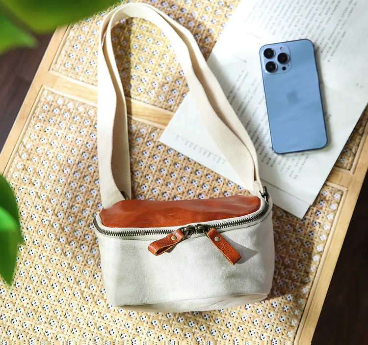 Cute Womens Canvas Crossbody Purse Canvas Shoulder Bag