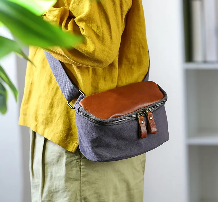 Cute Womens Canvas Crossbody Purse Canvas Shoulder Bag