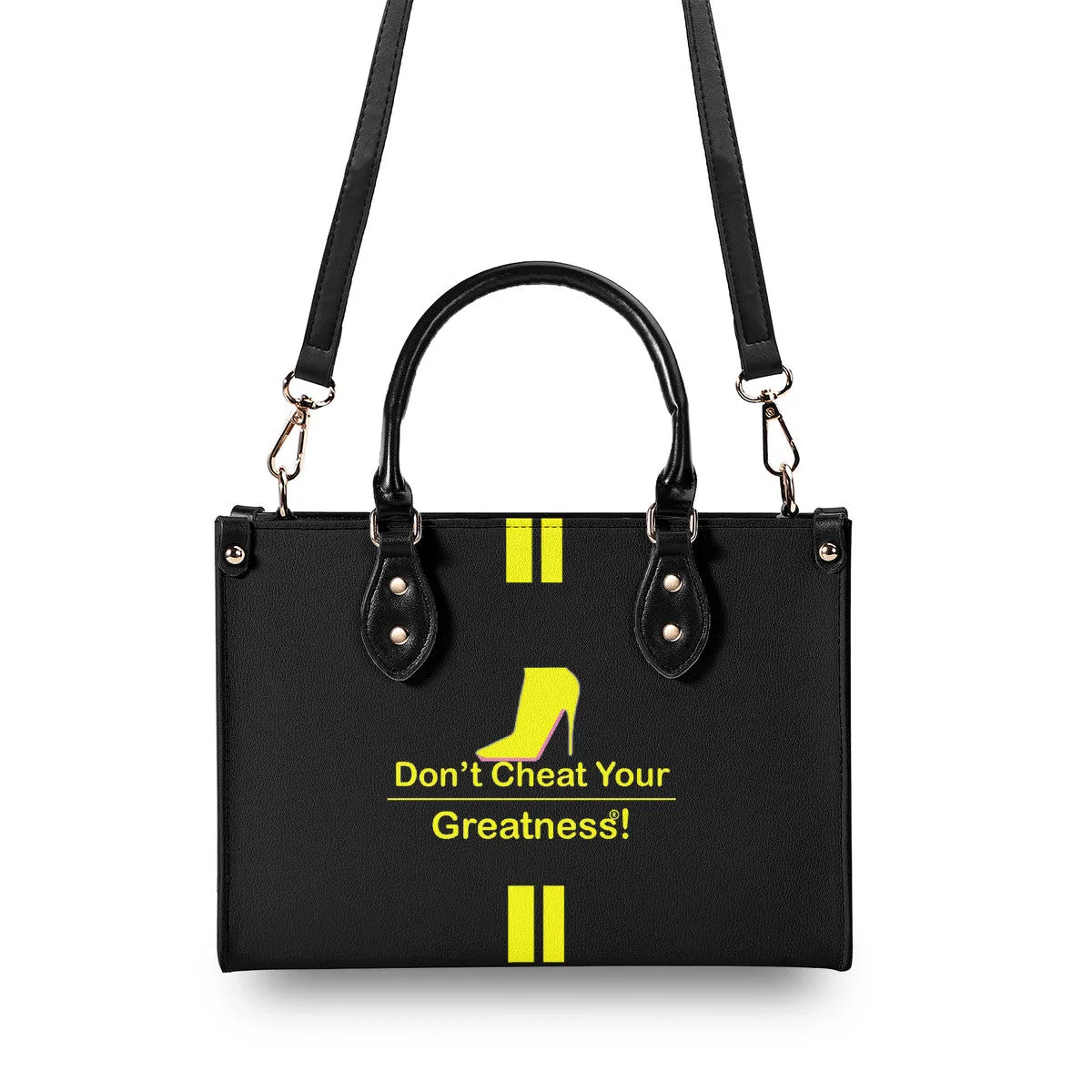 DCYG Yellow Red Bottoms ,Multiple Sizes Upgraded Luxury Women PU Leather Handbag