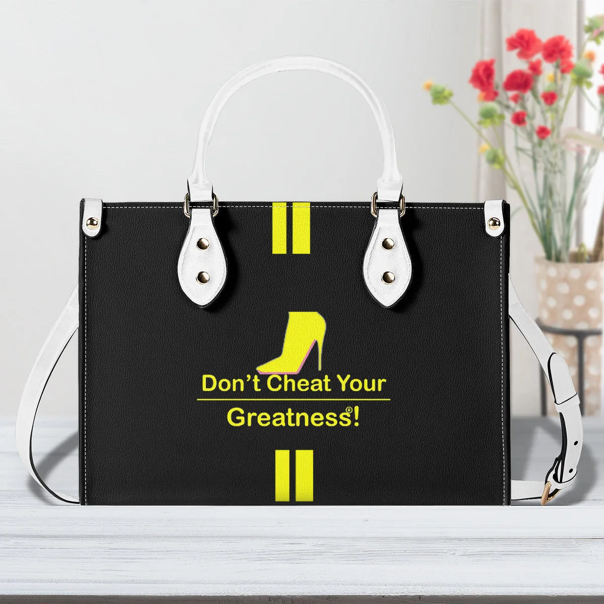 DCYG Yellow Red Bottoms ,Multiple Sizes Upgraded Luxury Women PU Leather Handbag