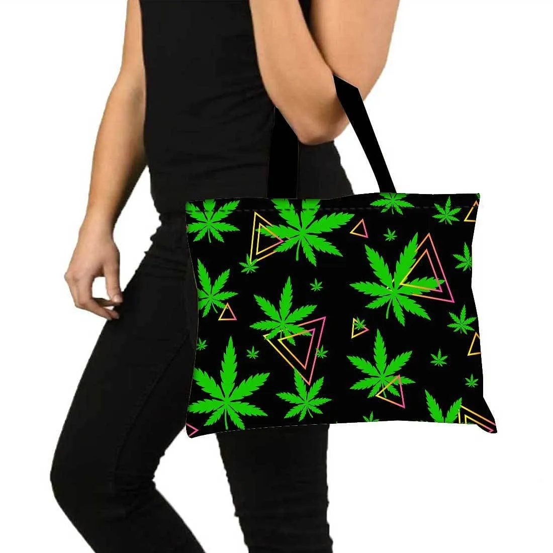 Designer Tote Bag With Zip Beach Gym Travel Bags -  HAPPY 4:20
