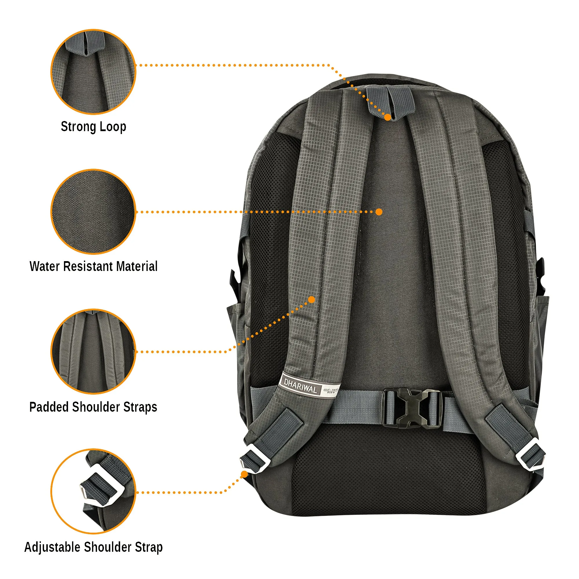 Dhariwal Unisex Laptop Backpack for Outing/Hiking/Trekking/Weekender 53L LB-102