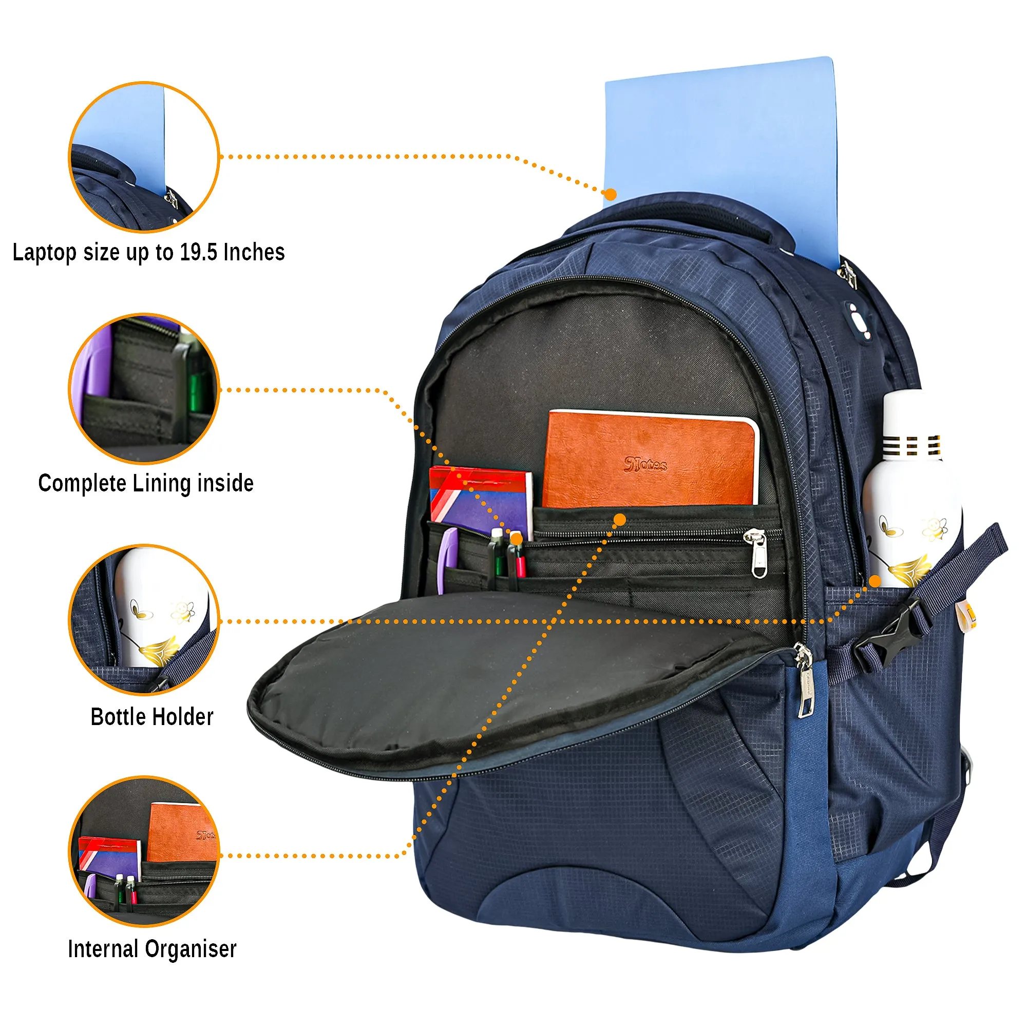 Dhariwal Unisex Laptop Backpack for Outing/Hiking/Trekking/Weekender 53L LB-102