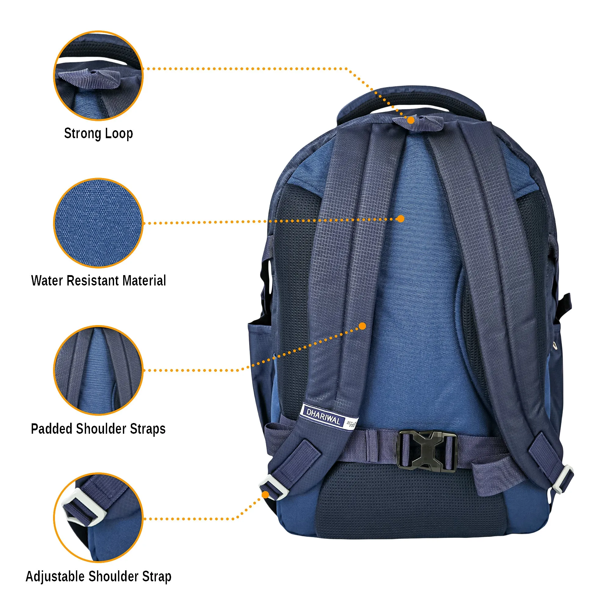 Dhariwal Unisex Laptop Backpack for Outing/Hiking/Trekking/Weekender 53L LB-102